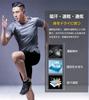Running and Gym Compression Shirt and Size L Men's 2-Piece Set, Wear, Sweat-Wicking, Quick-Drying, Short-Sleeved Shorts, Gray,