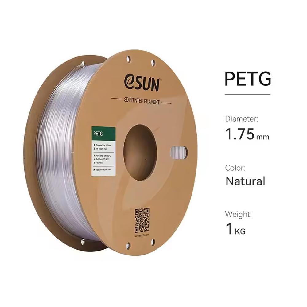 ESUN PETG 3D Printer Filament 1.75mm 1KG/spool PETG Filaments FDM Plastic Rod 240-260℃ Waterproof High Toughness Moulding