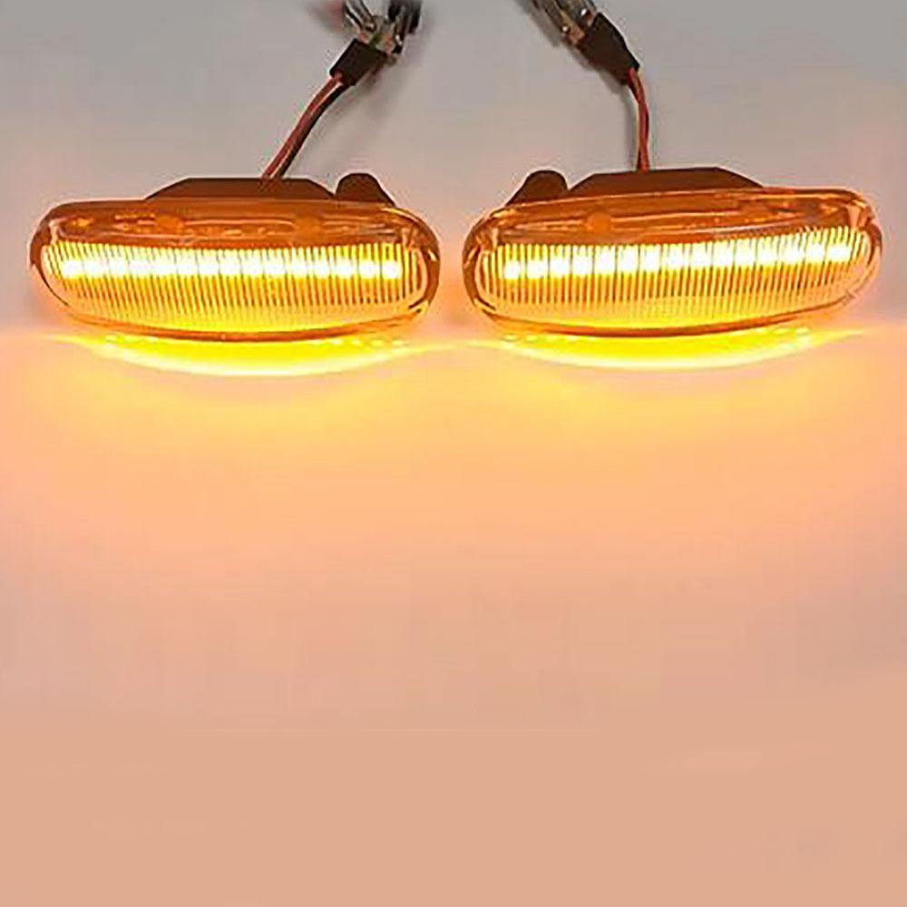 2x Front Side Indicator Lamp For Fiat Fiorino Idea Punto Panda Qubo Stilo 6326H7