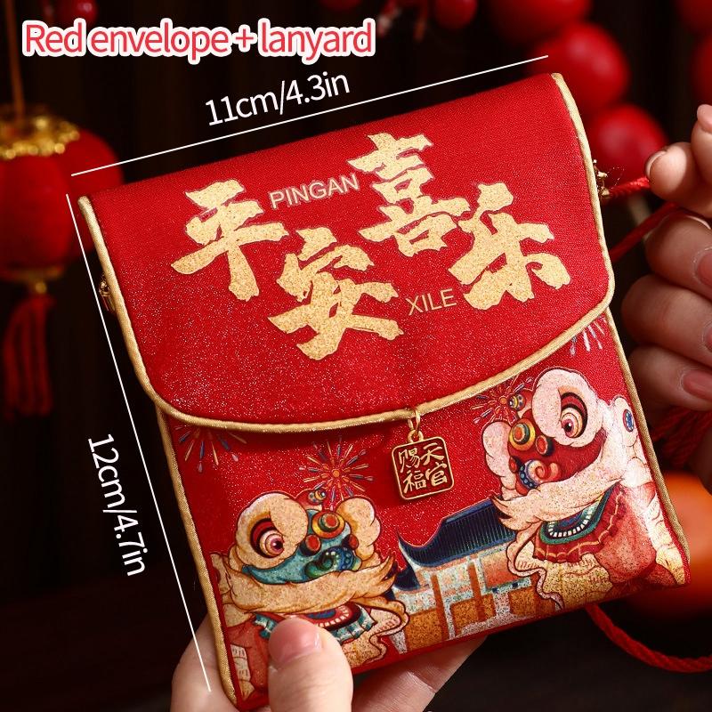 2026 Red Envelopes Chinese New Year Decorations 2026 Party Favors Gifts Bags Money Packaging Bags Spring Festival Red Pockets