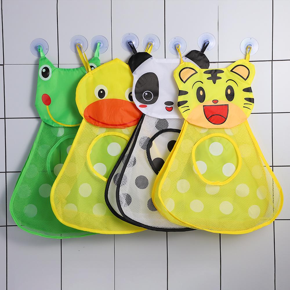 Children's Bathroom Toy and Sundry Storage Mesh Bag with Suction Cups
