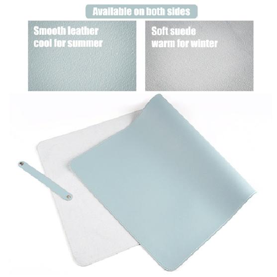 Sewn Leather Large Desk Water Repellent Mouse Pad