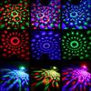 Mini LED Colorful Rotating Magic Crystal Ball Light with Sound Control for Home, KTV, Bar, and Strobe Effects