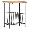 Day and Night - Day and Night Magazine Rack Solid Mango Wood and Steel 40x30x50 Cm