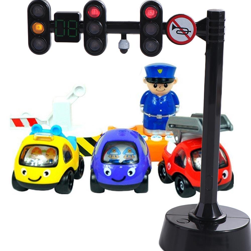 Safety Traffic Toy Light Signs Mini Traffic Light Building Blocks Children Toys