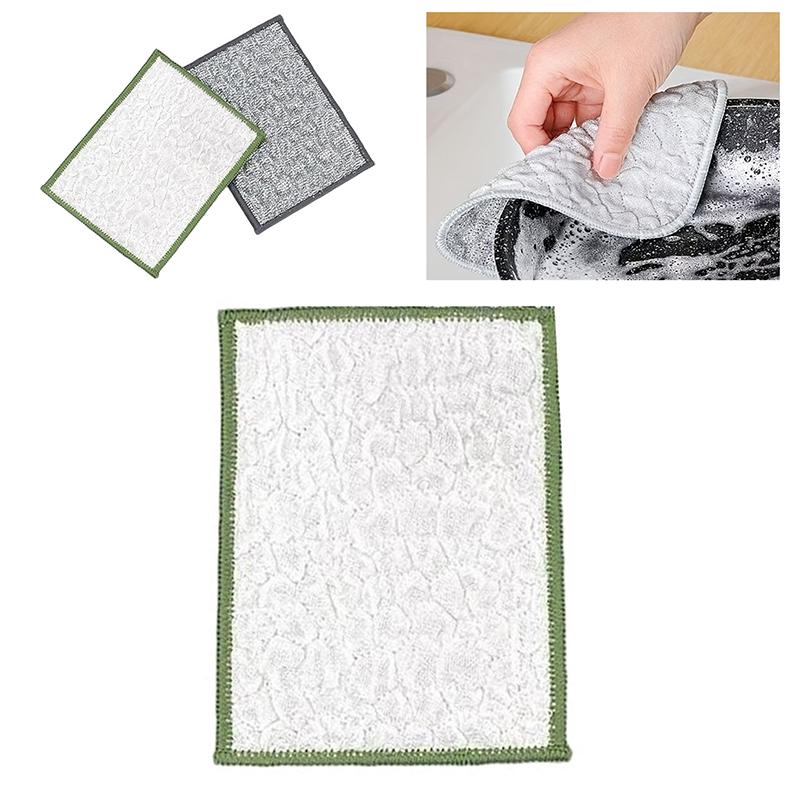 1/3/10pcs Multipurpose Wire Dishwashing Rags For Wet And Dry Random Color Reusable Wire Miracle Cleaning Cloths Round Wire