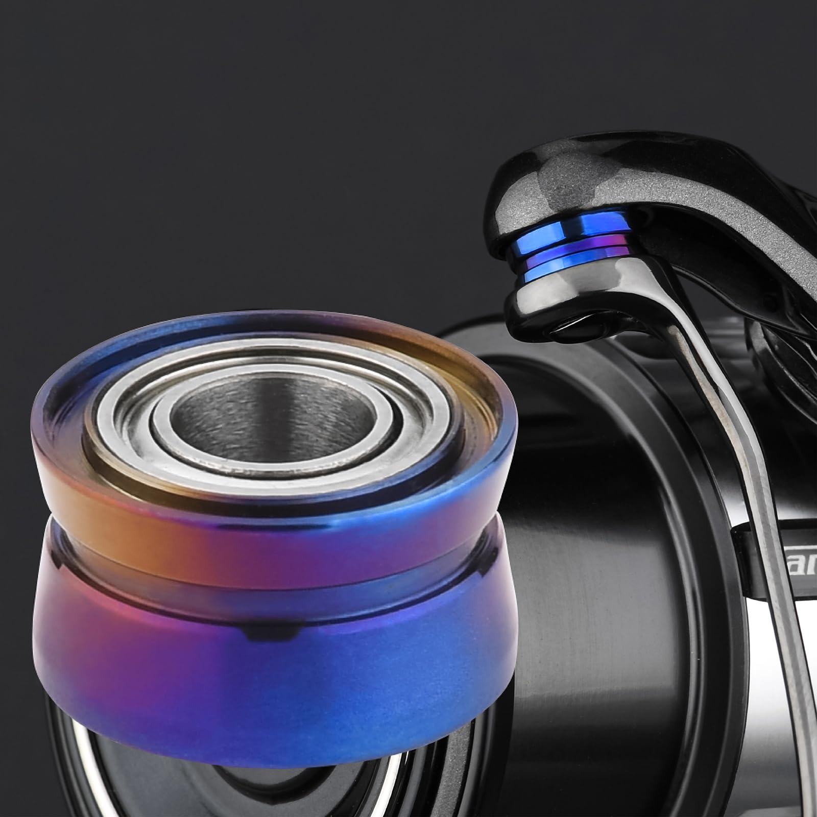 

Gomexus Ролик лесоукладывателя Титан Совместимый с безынерционной катушкой Shimano Высокое вращение Высокая прочность Эксклюзивный ролик лесоукладывателя Увеличенный заброс