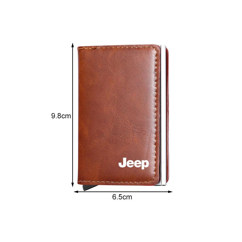PU Leder Auto Fahrdokumententasche Ausweis Reisepass Kartenetui Kartenfach Für Jeep Renegade Wrangler JK Grand Cherokee WJ XJ Willys Compass Command