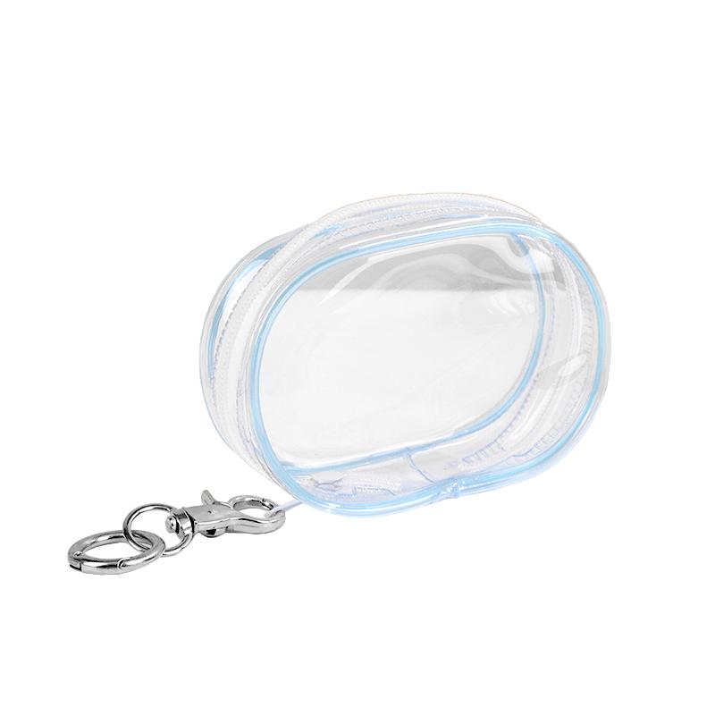 1Pc PVC Transparent Storage Bag Cute Jewelry Wallet Doll Display Out Bag Thickened Keychain Storage Box