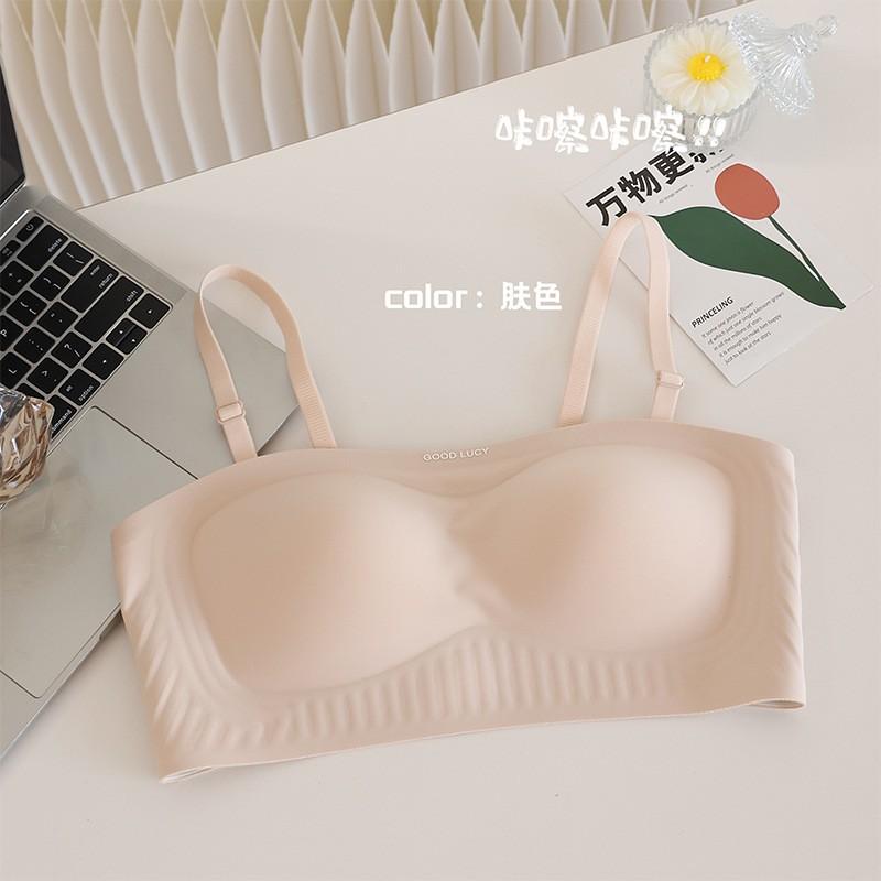 Strapless Push Up Bra Small Bust Non Slip Backless Seamless Lingerie Women