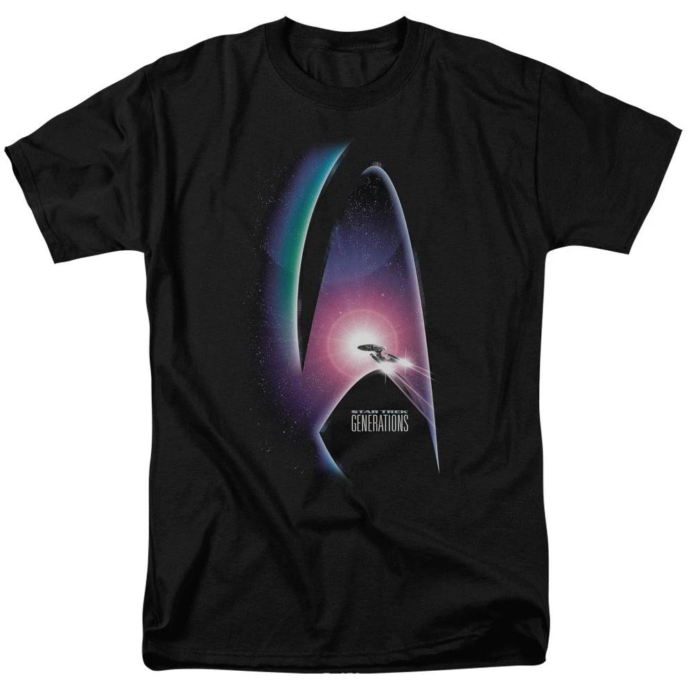 Star Trek - Generations Movie - Unisex Short Sleeve Children s T-shirt - Black 150