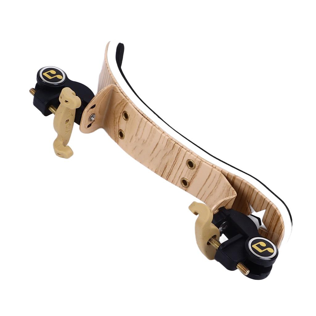 Violin Shoulder Rest Collapsible Height Adjustable Ergonomic Violin Shoulder Support for 1 2 Wood Grain