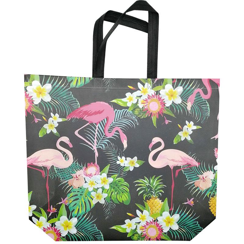 Bolsas de compras recubiertas de plástico Bolsa de viaje Flamingo Impresión  De tela no tejida Bolsa plegable comprar a buen precio — entrega gratuita,  reseñas reales con fotos — Joom