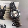 Unique Irregular Case Men's Quartz Watch Flower Dial Design Alloy Strap Wristwatch Y2K Futuristic Alien Case Black Watch