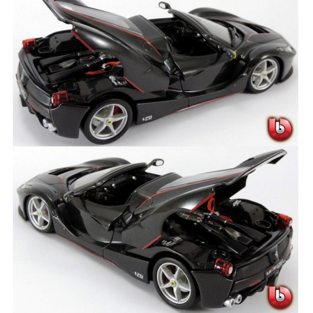 brago 1:24 Ferrari LaFerrari Aperta Svart - 70-årsjubileum Diecast