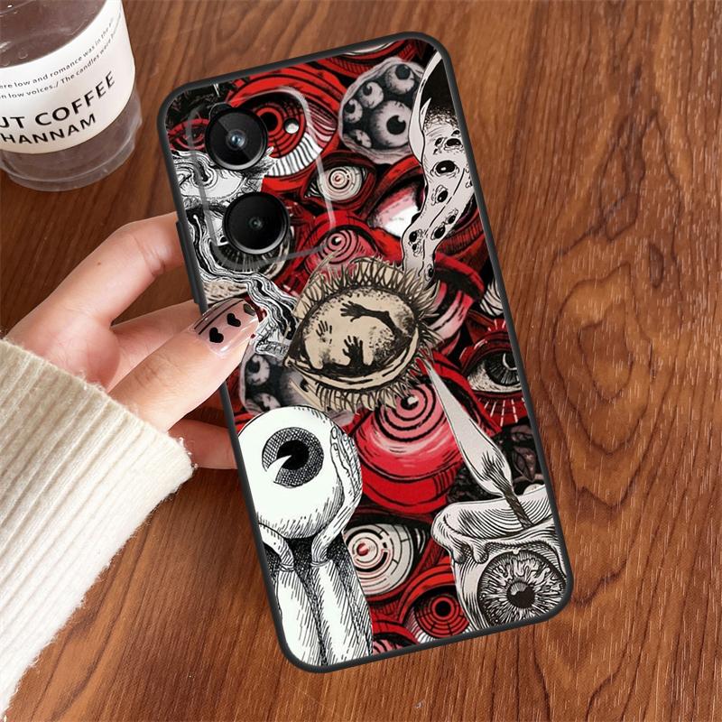 Scary Face Eyes For Realme GT7 Pro GT6 15 10 11 12 13 14 Pro Plus C75 C65 C55 C63 C61 C53 C67 C35 C71 Case