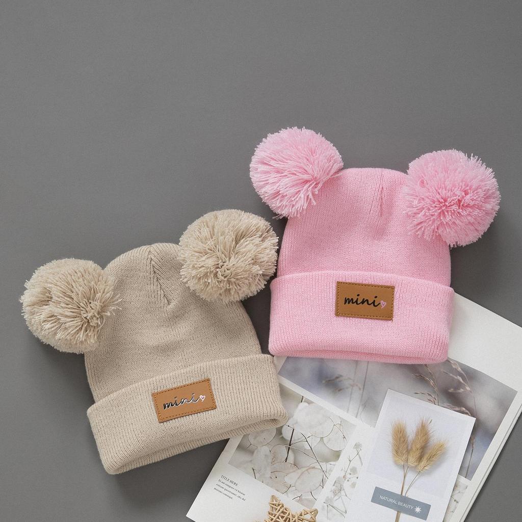 1/2 Stück Neugeborenes Baby Wintermütze Kinder Beanie Mütze für Mädchen Jungen Säuglingszubehör Kinderhüte Elastisch 0-3J Kleinkind Mädchen Jungen Mütze