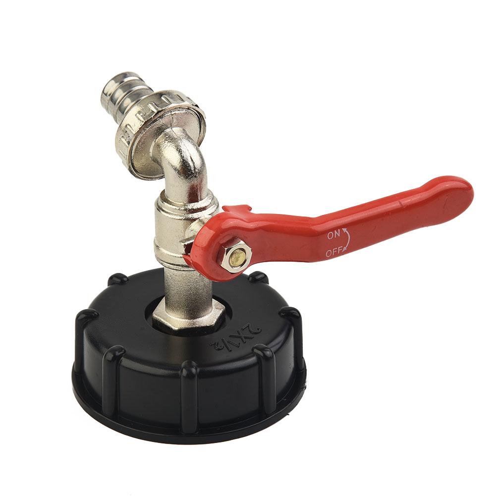 Valve Tap Adapter Garden Hose Water Connector Tool 1/2\" Drain Adapter Plastic + Alloy Tote Tank Nice Portable