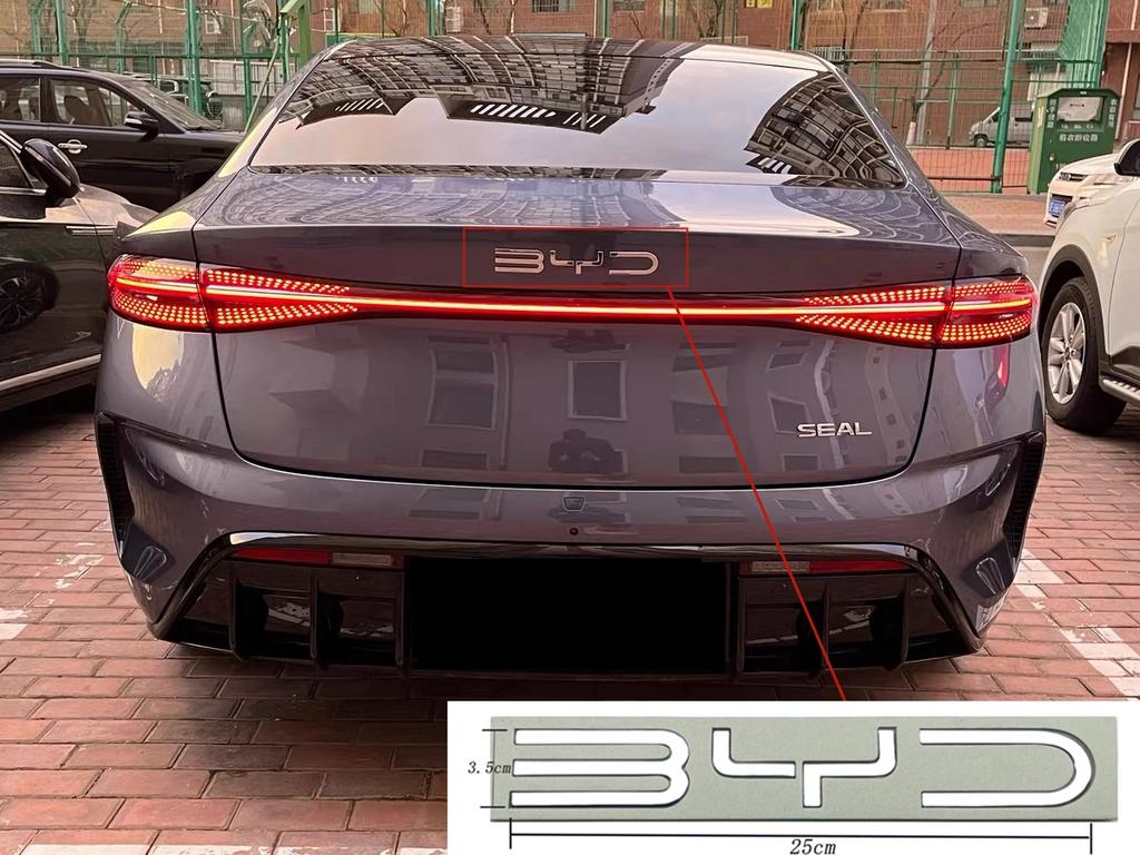 3D ABS For BYD Build Your Dreams Car Trunk Logo Badge Emblem Decals Sticker Dolphin Seal Han Tang EV Song Yuan Plus Atto 3 Qin