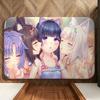 Game N-Nekopara Floor Mat Soft Flannel Entrance Door Mat Non Slip Absorbent Bathroom Bedroom Floor Rug