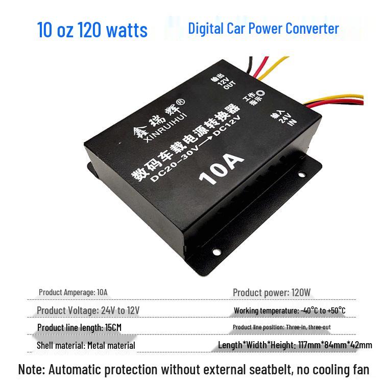 24V To 12V High-Power DC Buck Converter for Cars and Trucks