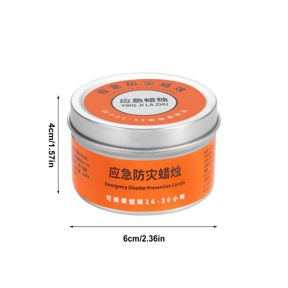 Emergency Candles 10 Pieces Windproof With Iron Box 26-30 Hours Burning Portable Survival Candles for Hiking Travel Adventure