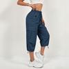 Pantalones Capri Cargo para Mujer Secado Rápido Múltiples Bolsillos Deportes al Aire Libre Running Senderismo Casual Ropa de Trabajo Pantalones