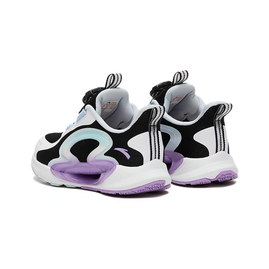 Anta Monthly Physical Test Non-Slip Shock Absorbing Wear-Resistant Low-Top Running Shoes Kids sneaker Black White Blue 322329905H-3