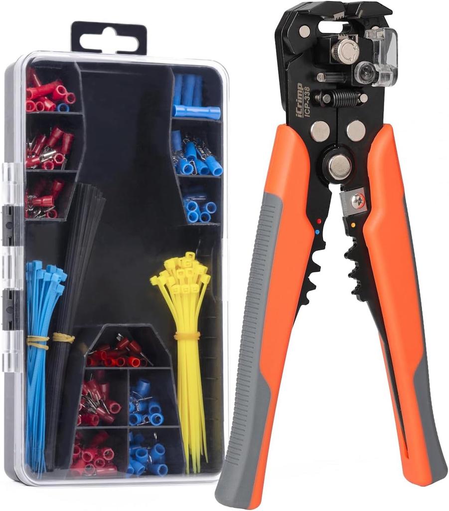 iCrimp Auto Wire Stripper Set sq to with Insulated Terminals Multi-Stripper (0.2 6.0 sq) (ICP-338)