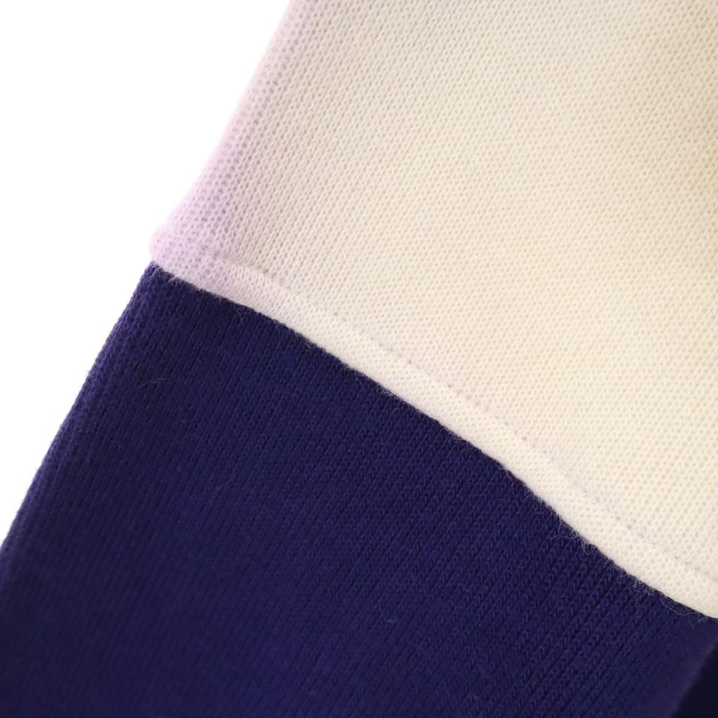 Santa Fe 90s Made In Japan Old Long Sleeve Trainer 4 Purple Navy Sweat Men's Used