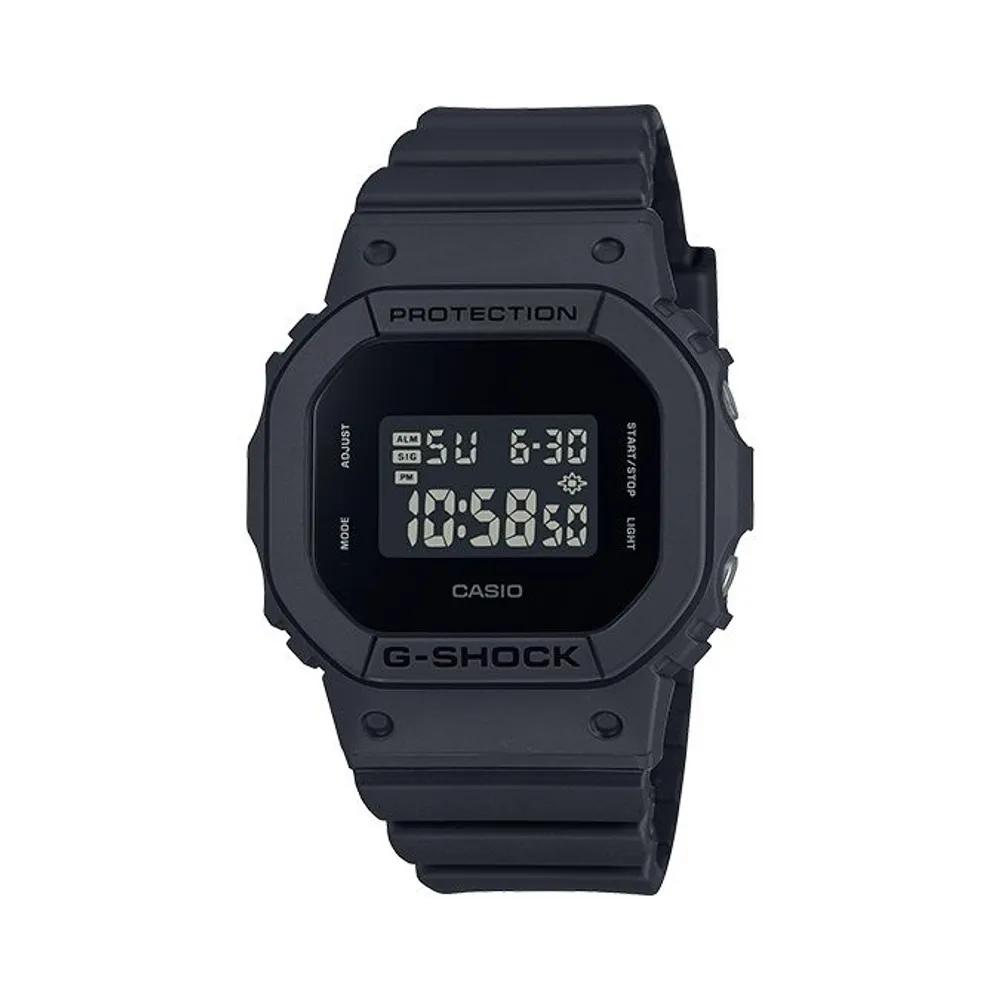 GMD-S5610BB-1DR LNW Unisex All Black Mini Square Waterproof Wristwatch