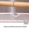 3 Layers 6 Compartments White Storage Hanging Bag Hanging Storage Bag Bedroom Wardrobe Storage Dust Bag -1pcs