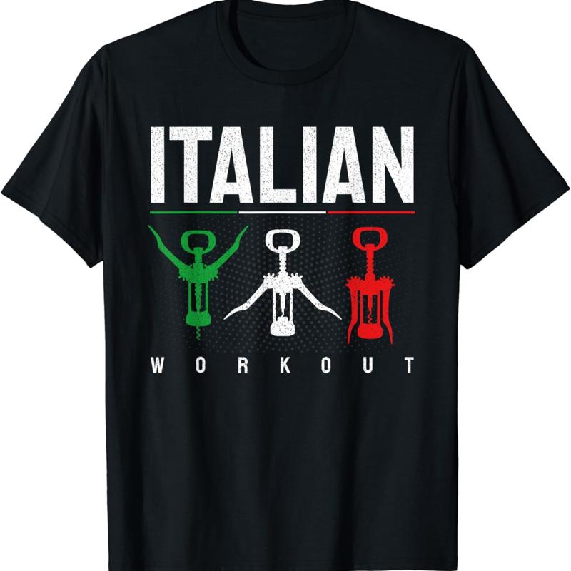 T-shirt dr?le d entra?nement italien, jeu de mots d italie S разноцветный
