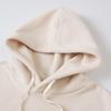 Men'sCoral Fleece Lined Long Sleeve Sweatshirt Warm Casual Streetwear Coat With Pocket