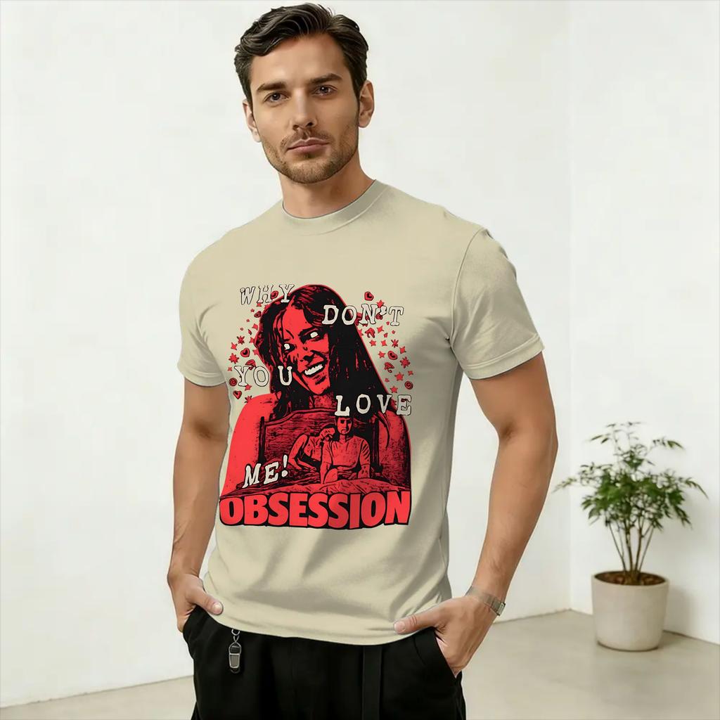 Obsession Movie 2026 Unisex T Shirt Funny Tee Shirt Short Sleeve Crewneck TShirts Cotton Adult Tops