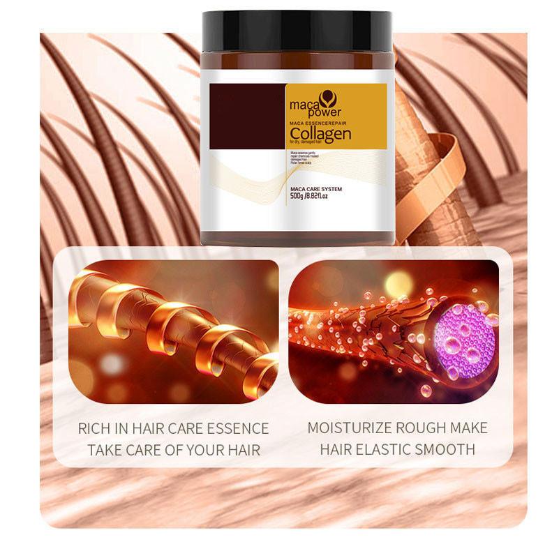 Collageen Haar Diepe Conditionering Arganolie Collageen Haarmasker Voor Droog Beschadigd Haar Alle Haartypes 250ml