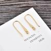 DIY European & American Electroplated Gold U-Shape Ear Hooks for Women - Jewelry Accessories