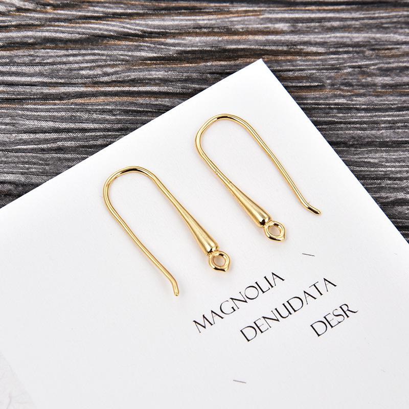 DIY Europäische & Amerikanische Galvanisierte Gold U-Form Ohrhaken für Frauen - Schmuckzubehör