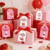 60pcs 6 Styles Valentines Day Gift Tags with String DIY Gift Packaging Labeling Romantic Hanging Party Labels Home Decor