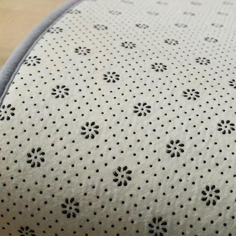 Thickened Special-Shaped Bathroom Absorbent Floor Mat Flannel Toilet Mat Shower Room Non-Slip And Dirt-Resistant Foot Mat