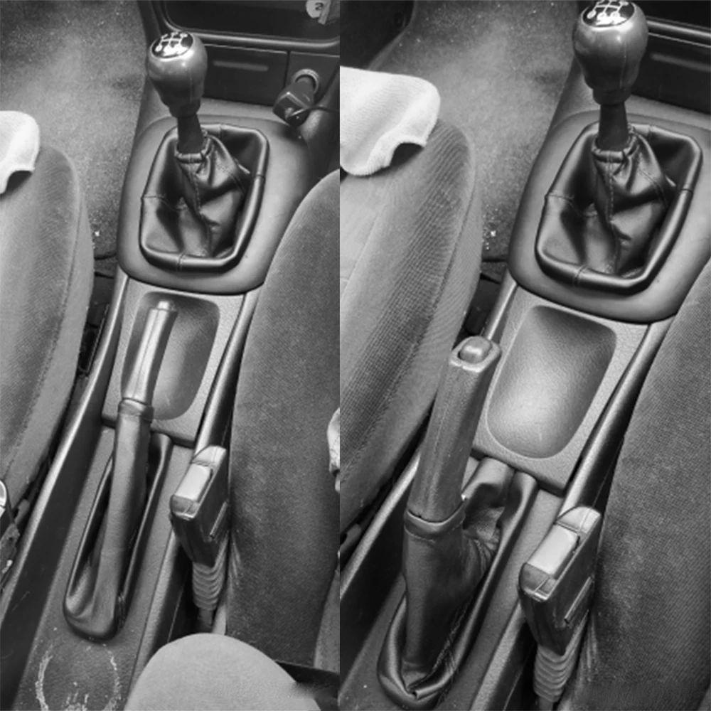 Juego de 2 fundas protectoras para el guardabarros del freno de mano, color negro, para Opel/Vauxhall Corsa B