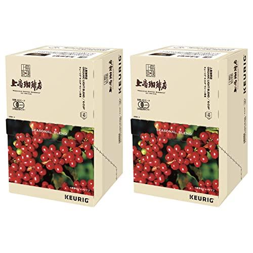 Keurig K-Cup Ueshima Coffee Light Roast Organic Blend, 24 cups (8g x 12 cups x 2 boxes)