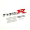 3D Metal Black Red Letters Type R Logo Car Front Grille Badge Emblem for Honda Accord Civic Type R Auto Accessories QV0