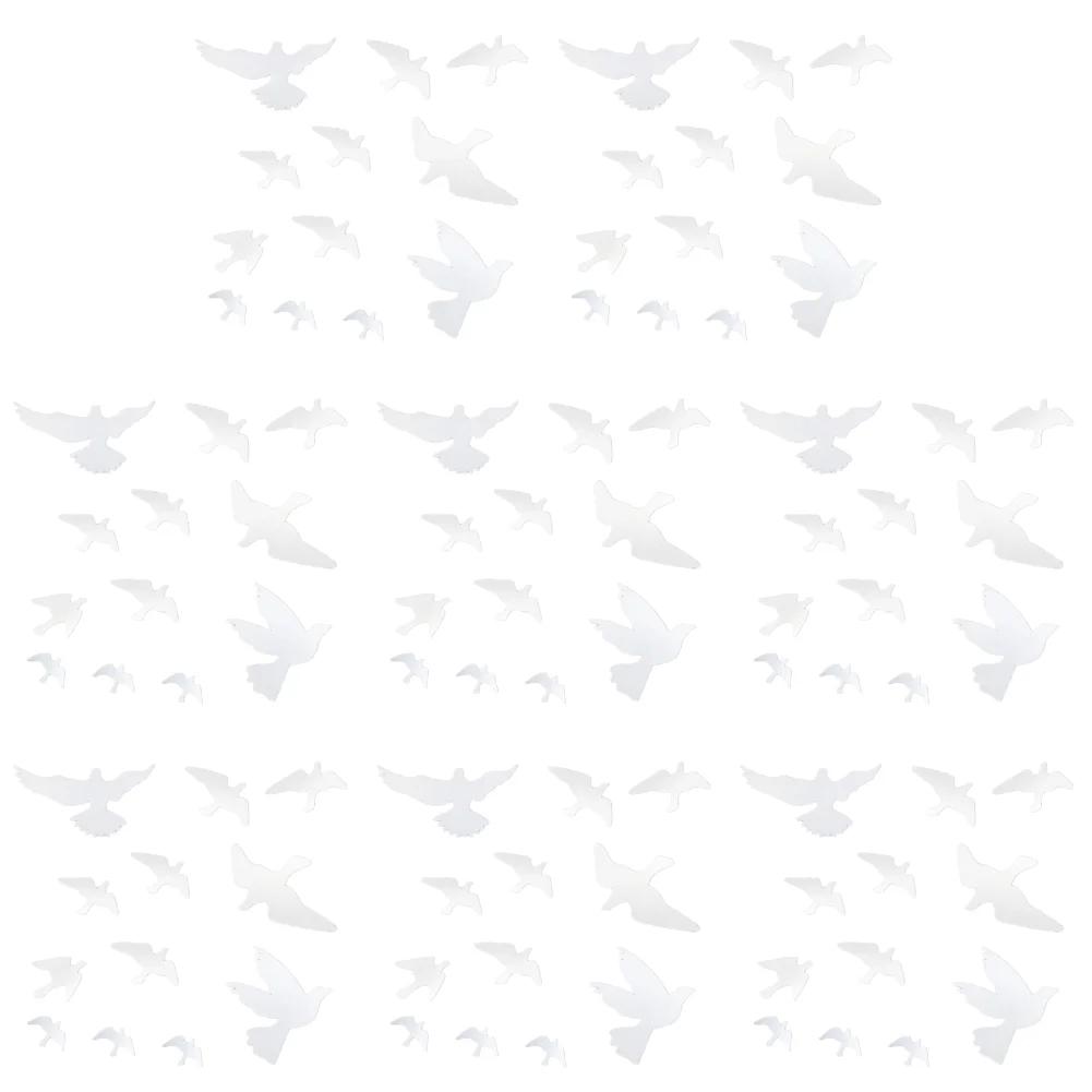 1-10sets Window Alert Bird Stickers Anti-Collision Fly Pigeon Wall Sticker Home Decoration Self-Adhesive Silhouettes Decal Decor
