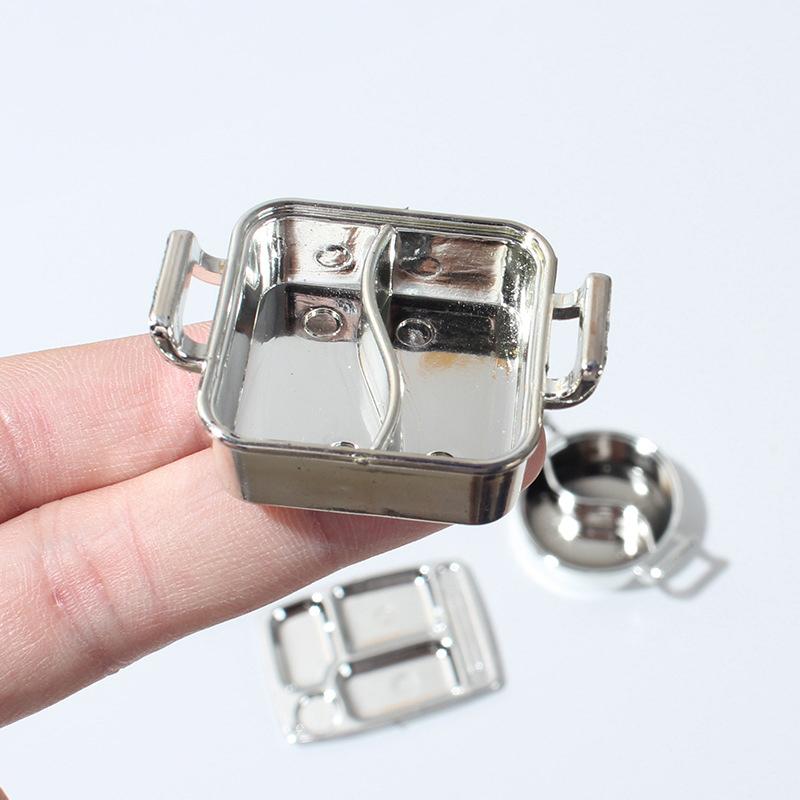 1/12 Dollhouse Kitchen Dinnerware Model Food Toys Pan Pot Shovel Pressure Cooker Playing House Miniature Cookware Accessories