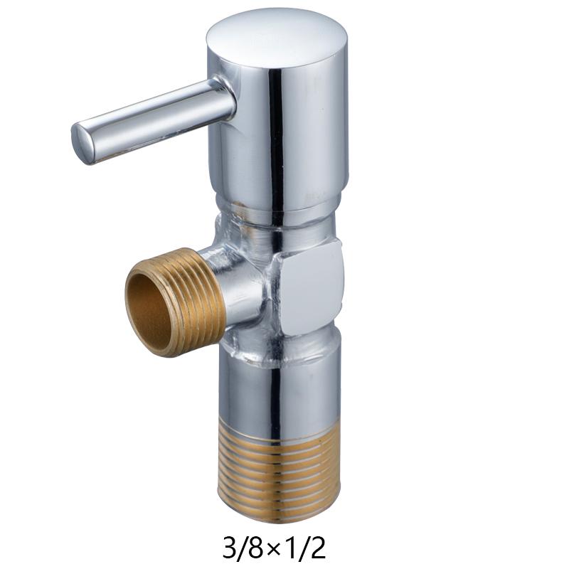 Bathroom Forged Brass 1/2 *3/8 Angle Stop Valve Angle Cock Toilet Angle Valve