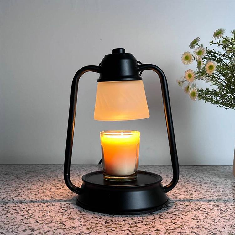 Vintage Wax Melting Lamp (No Scented Wax) American Style Smokeless Candle Warmer Lamp Bedroom Bedside Table Lamp dimming&US standard plug