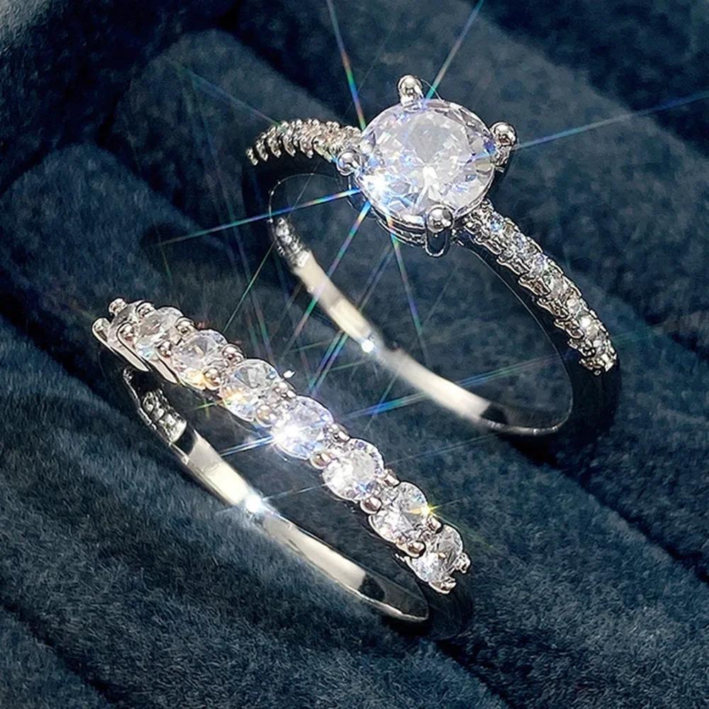 New 2-Piece Set Of Rings With European And American Style, Personalized Luxury, High-End Design, Temperament, And Trendy Jewelry