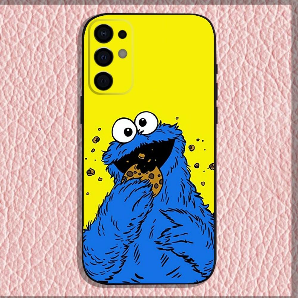 Funny C-Cookie-M-Monster Phone Case For Samsung S24,S21,S22,S23,S30,Ultra,S20,Plus,Fe,Lite,Note,10,9,5G Black Soft Shell