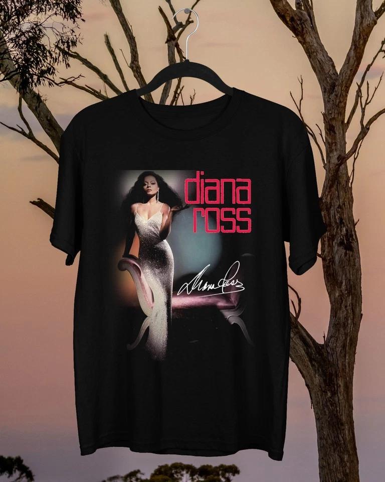Diana Ross Photo Signature Shirt Diana Ross T SHIRT S-5XL Q8914 4XL